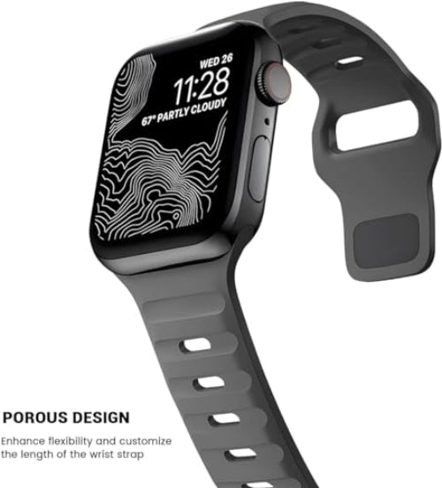 Zitel Band for Apple Watch Straps 42mm(Series 10) 41mm 40mm 38mm - Dark Gray