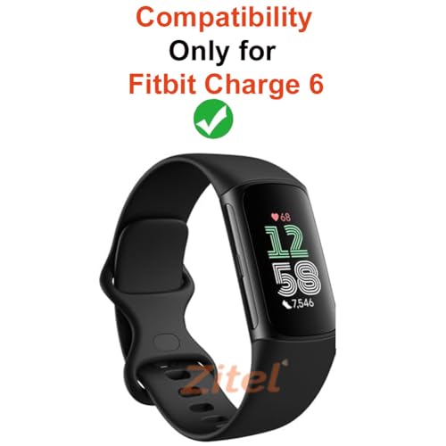 Zitel Charger for Fitbit Charge 6 Charging USB Cable