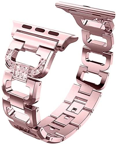 Zitel Band for Apple Watch Straps for Women Girls 41mm 40mm 38mm Series 9 8 7 6 5 4 3 2 1 SE - Rose Pink