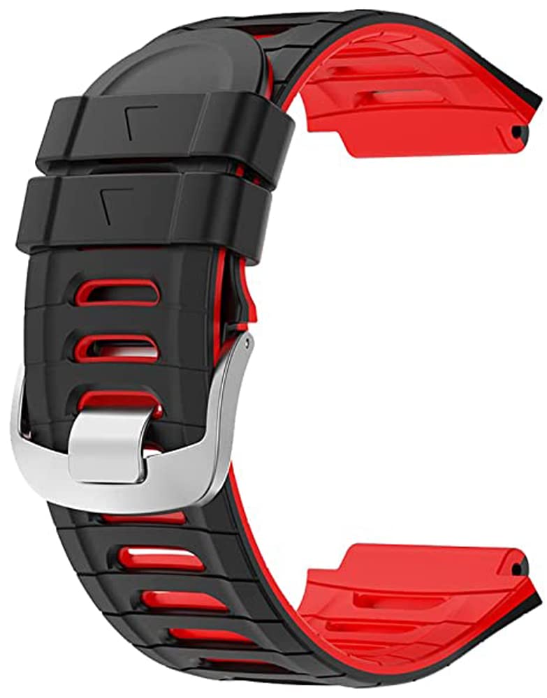 Zitel Bands For Garmin Forerunner 920XT Watch Strap - Black/Red