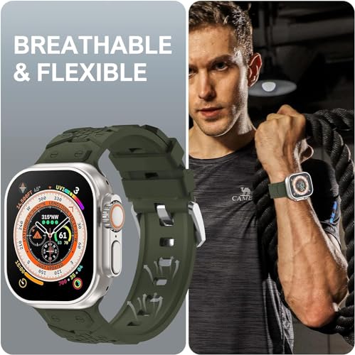 Zitel Band for Apple Watch Ultra 2 / Ultra 49/45/44/42mm Strap - Army Green