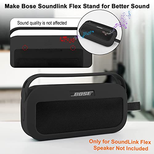 Zitel Case for Bose SoundLink Flex Bluetooth Portable Speaker Protective Cover with Built-in Handle, Shoulder Strap and Carabiner