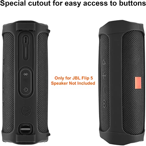 Zitel Case for JBL Flip 5 Portable Bluetooth Speaker Protective Cover with Shoulder Strap