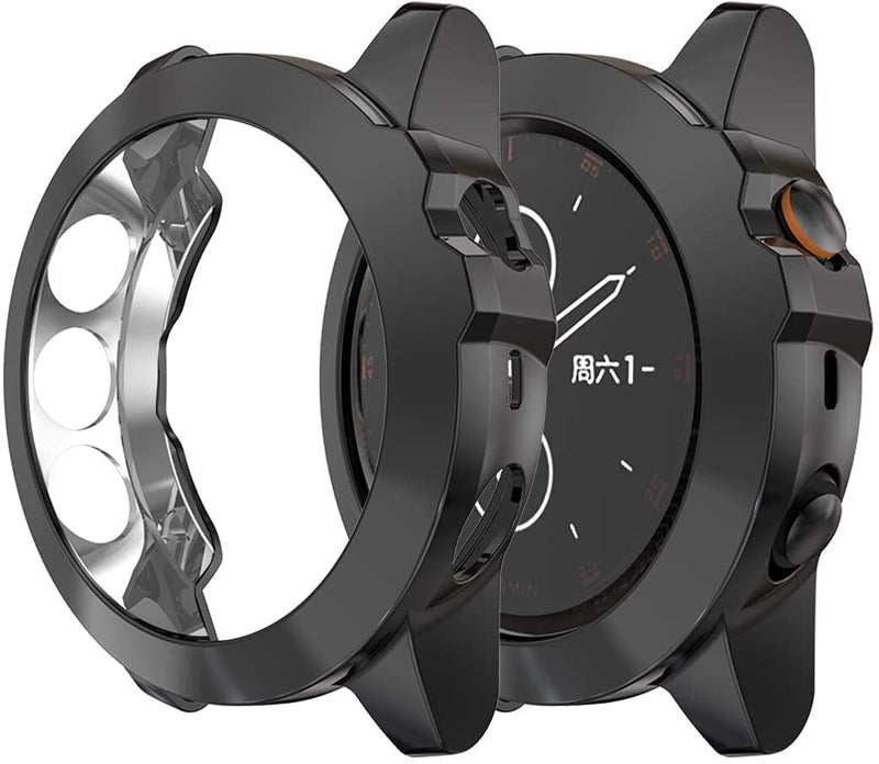 Zitel Case for Garmin Fenix 5X / 5X Plus Bumper Cover (Not for Fenix 5 / 5S) - Black