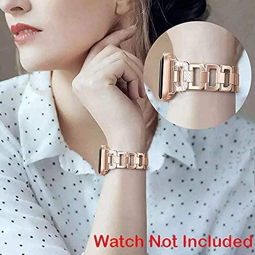 Zitel Band for Apple Watch Straps for Women Girls 41mm 40mm 38mm Series 8 7 6 5 4 3 2 1 SE - Rose Gold