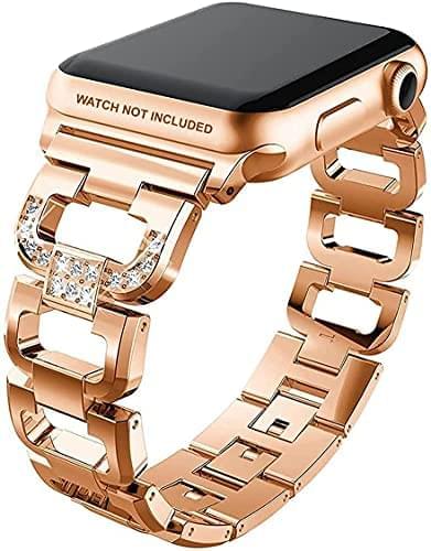 Zitel Band for Apple Watch Straps for Women Girls 42mm(Series 10) 41mm 40mm Series 10 9 8 7 6 5 4 3 2 1 SE - Rose Gold