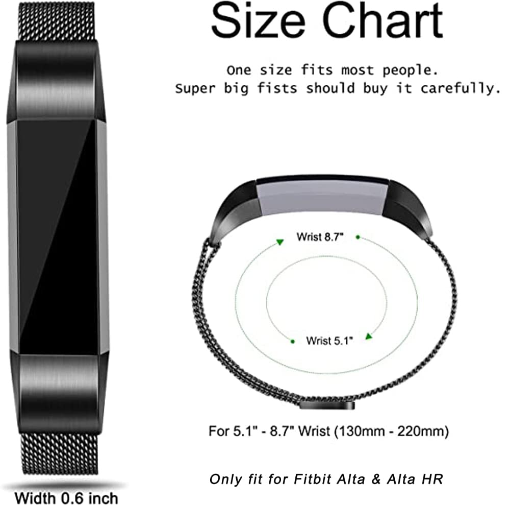 fitbit alta hr  純正ステンレスバンドつき Fitbit Alta HR 交換 バンド ベルト フィットビット アルタ 対応