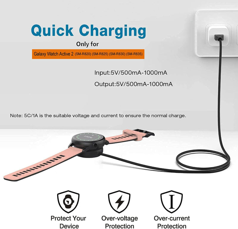 Zitel Charger for Samsung Active 2 USB Charging Cable 100cm - Black