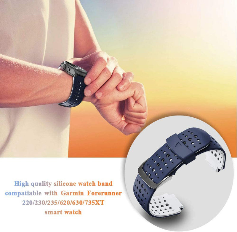 MoKo Bracelet Compatible avec Garmin Forerunner 735XT/220/230/235