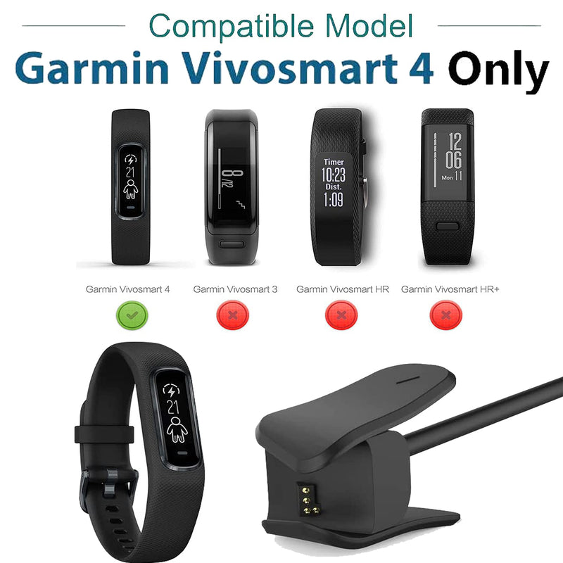 Zitel Charger for Garmin Vivosmart 4 Charging USB Cable 100cm