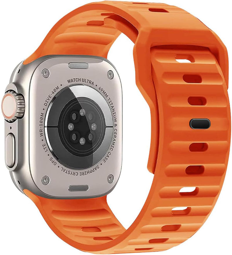 Zitel Band for Apple Watch Ultra 2 / Ultra Sport Straps 49mm 45mm 44mm 42mm - Orange