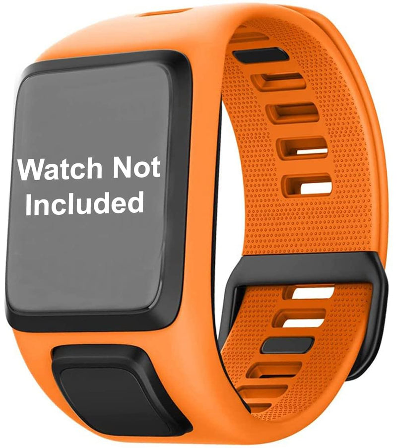 Zitel Band for Tomtom Straps for Runner 3, Spark 3, Runner 2, Spark, Golfer 2, Adventurer - Orange