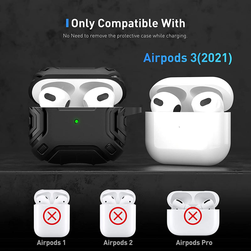 Zitel Case for Airpods 3rd Gen 2021 Cover - Matte Black