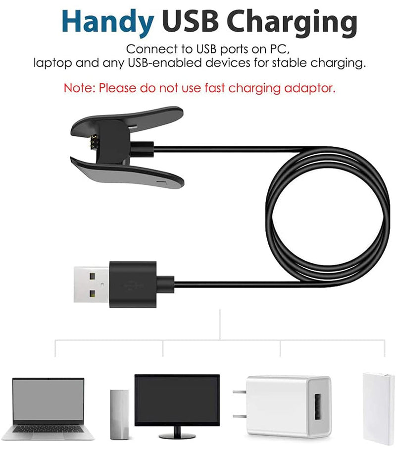 Zitel Charger for Garmin Vivosmart 4 Charging USB Cable 100cm