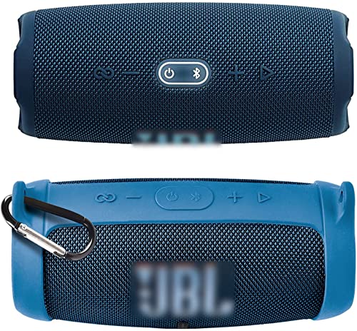 Zitel Case for JBL Charge 5 Portable Bluetooth Speaker Protective Cover with Shoulder Strap and Carabiner