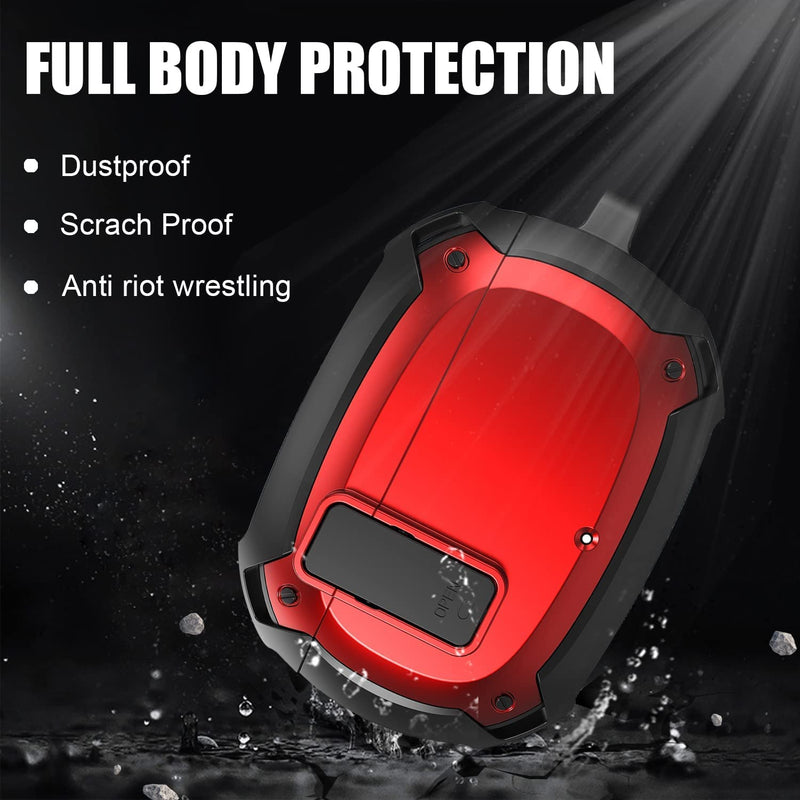 Zitel Rugged Case for New Beats Studio Buds Cover (2021) - Matte Red