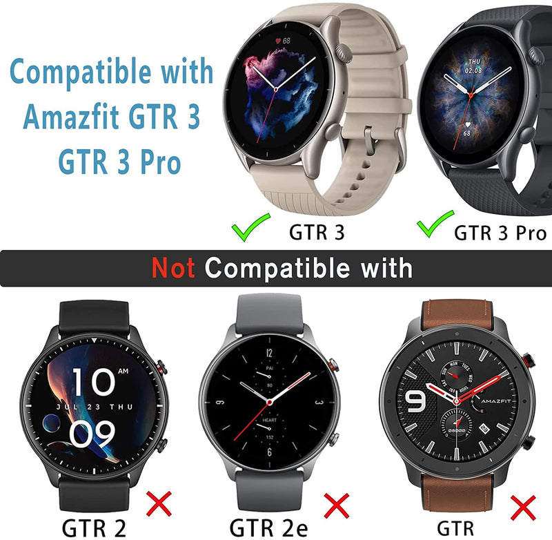 Zitel Case for Amazfit GTR 3 / GTR 3 Pro Soft Case - Black